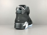 Air Jordan 6 Retro Metallic Siver Unisex Trendy Retro Basketball Shoes