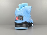 Air Jordan 5 Retro Bluebird Unisex Trendy Retro Basketball Shoes