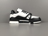 Louis Vuitton Trainer Unisex Grainy Cowhide Low Board Shoes Fashion Sneakers Shoes