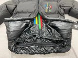 𝗠𝗼𝗻𝗰𝗹𝗲𝗿 Unisex Fashion Down Jacket Alphabet Skiwear Black Coats