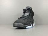 Air Jordan 6 Retro Metallic Siver Unisex Trendy Retro Basketball Shoes