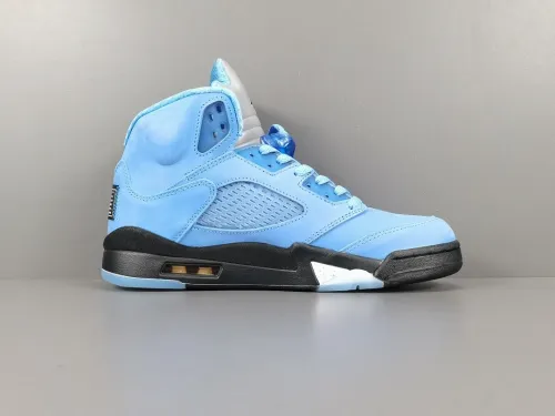 Air Jordan 5 Retro Bluebird Unisex Trendy Retro Basketball Shoes