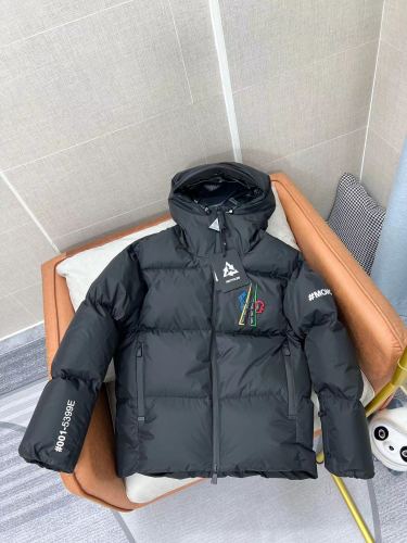 𝗠𝗼𝗻𝗰𝗹𝗲𝗿 Unisex Fashion Down Jacket Alphabet Skiwear Black Coats