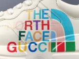 The North Face X Gucci Low-Top Sports Pops Shoes Casual Leather Sneakers