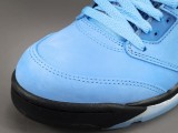Air Jordan 5 Retro Bluebird Unisex Trendy Retro Basketball Shoes