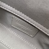 Dior Classical 1396 Leahter Women Gray Bag Sizes :16x10x5CM