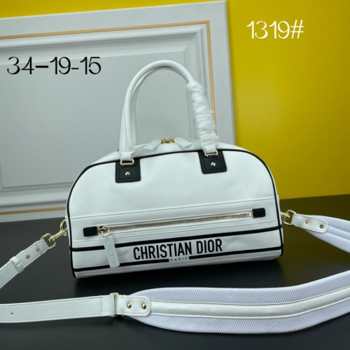 DIOR New Fashion 1319 Star Print Sports White Handbag Sizes: 34x15x19cm