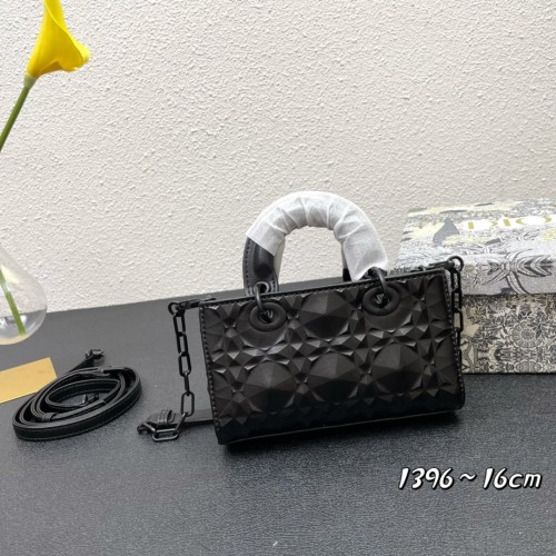 Dior Classical 1396 Leahter Women Black Bag Sizes :16x10x5CM