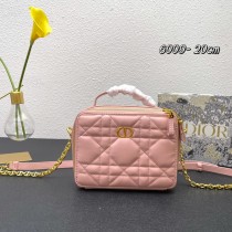 Dior Classical New Women 6009 Leahter Pink Bag Sizes:20×15×6cm