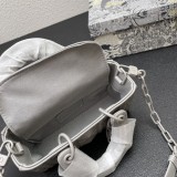 Dior Classical 1396 Leahter Women Gray Bag Sizes :16x10x5CM