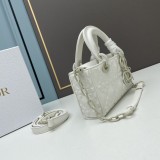Dior Classical New Leahter Women White Bag Sizes :21x12x7CM