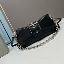 Balenciaga New Fashion 2289 Cowhide Chain Black Handbag Sizes:29X13X4.8cm