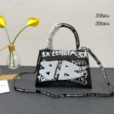 Balenciaga New Fashion Graffiti Hourglass Handbag Bag