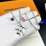 Louis Vuitton Classic New Fashion Pigeons Print Luxury Simple Necklace