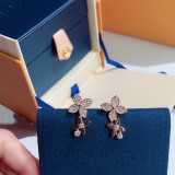 Louis Vuitton Classic Fashion New Flowers Print Earrings