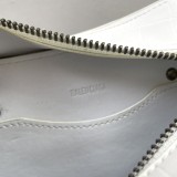 Balenciaga New Fashion Trapezoid Motorcycle White Bag Handbag Sizes:33x13x20cm