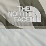 The North Face X Kaws 1996 Nuptes Unisex Down Jacket Grey Blue Orange