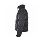Gucci & The North Face 1996 Nuptes Unisex Paper Cut Vintage Printing Down Jacket Black