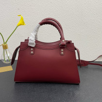 Balenciaga New Fashion Trapezoid Motorcycle Red Bag Handbag Sizes:33x13x20cm