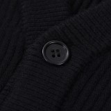 Gucci x Adidas Casual Jacquard Knitted ButtonsThickened Jacket Sweater Coats