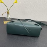 Balenciaga New Fashion Trapezoid Motorcycle Green Bag Handbag Sizes:33x13x20cm