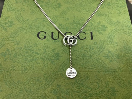 Gucci New Retro Fashion Long Double G Necklace