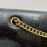 Balenciaga New Fashion Hourglass Belt Handbag Black Large Bag Sizes:40cm