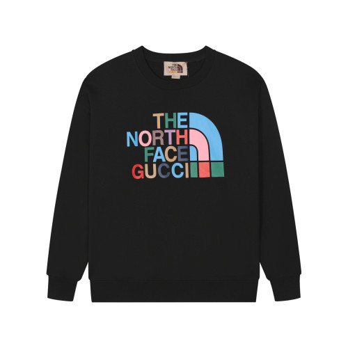 Gucci & The North Face Unisex Cotton Knit Pullover Logo Print Sweatshirt