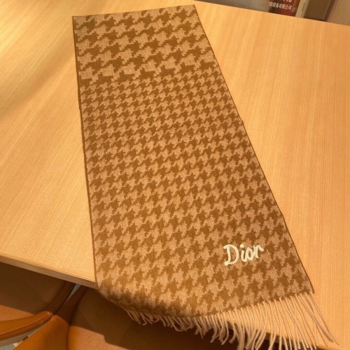 Dior Fashion Double Sided Cashmere Suit Classic Pattern Scarf Size:35*190cm