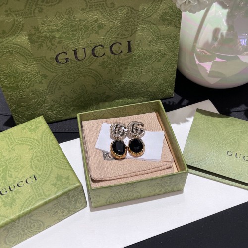 Gucci New Fashion Double G Retro Diamonds Earrings