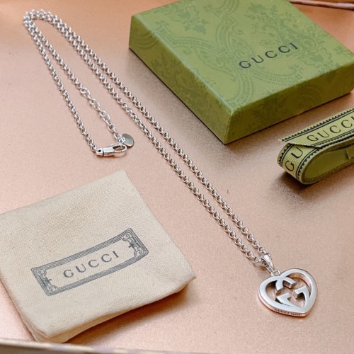 Gucci New Retro Fashion Long Love Print Necklace