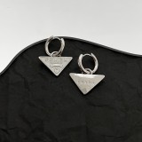 PRADA Classic Fashion New Triangle Earrings