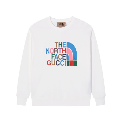 Gucci & The North Face Unisex Cotton Knit Pullover Logo Print Sweatshirt