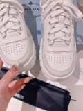 Prada Casual Classic Trigonometry Logo Shoes Unisex Fashion Sneakers