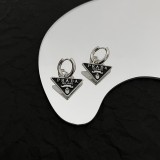 PRADA Classic Fashion New Triangle Earrings