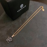 Versace Unisex Fashion New Medusa Head Retro Necklace