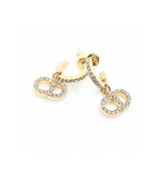 Dior Classic Fashion New Diamonds Letters Earrings