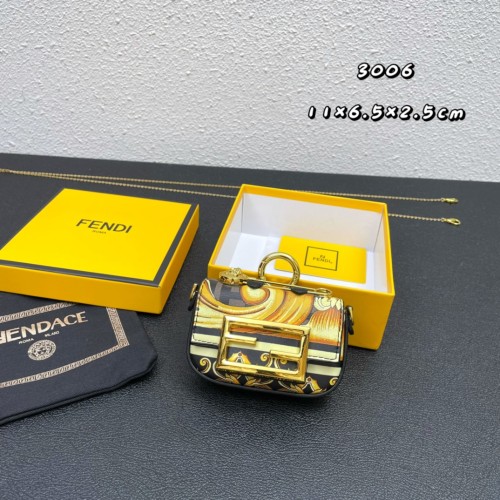 Fendi x Versace La Medusa Handbag 3006 Mini Bag Size: 11*6.5*2.5 CM
