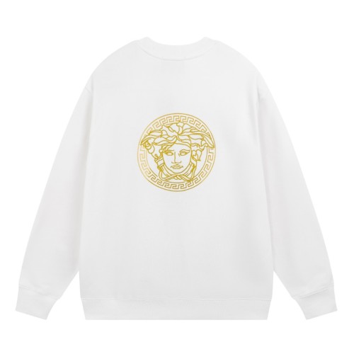 Fendi X Versace Classic Embroidery Logo Pullove Casual Round Neck Sweatshirt