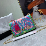 Versace New La Medusa Organ Handbag Messenger Flowers Bag Size: 24*7*16CM