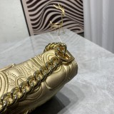 Versace New La Medusa Organ Handbag Messenger Gold Bag Size: 25*18*6.5CM