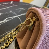 Versace New Fashion La Medusa Handbag Frosted Skin Hot Drill Bag Size: 24*11*18CM