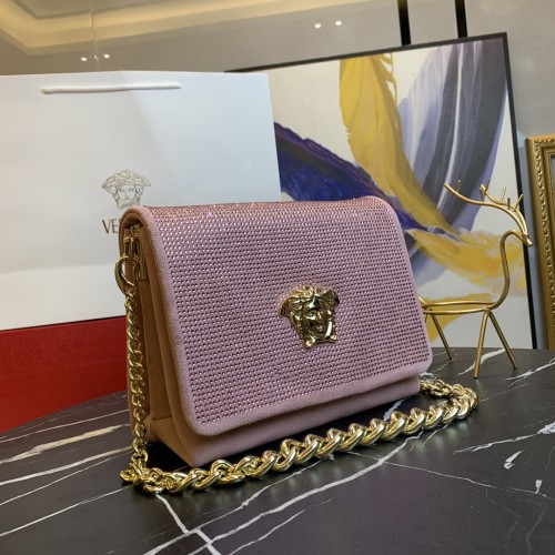Versace New Fashion La Medusa Handbag Frosted Skin Hot Drill Bag Size: 24*11*18CM