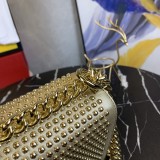 Versace New La Medusa Organ Handbag Messenger Nailing Gold Bag Size: 25*18*6.5CM