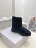 Dior Women Classic Fashion Down Wool Boots Snow Boots