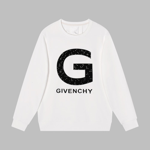 Givenchy Classic Cotton Classic Letter Flocking Slim Sweater Casual Pullover Sweatshirt