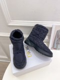 Dior Women Classic Fashion Down Wool Boots Snow Boots