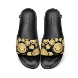 Versace Fashion Men Slippers Pattern Logo Slippers Shoes