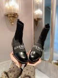 Givenchy Women Knitted Square Toe Short Boots Martin Boots Ankle Boots Martin Boots Sock Shoes