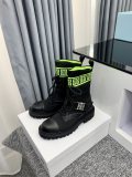 Givenchy Women Milan Fashion Week Catwalk Shoes Motorcycle Boots Martin Boots Mid-Tube Ankle Boots Martin Boots